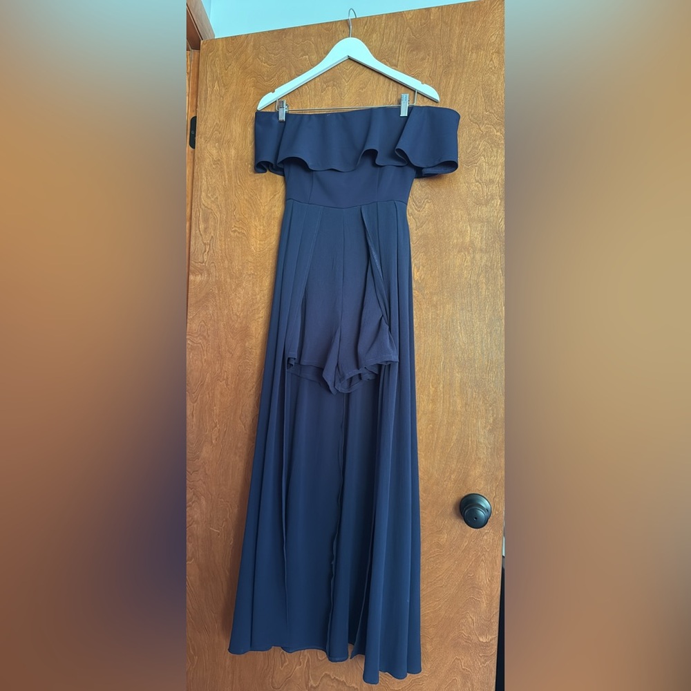 Altar'd State Strapless Navy Dress